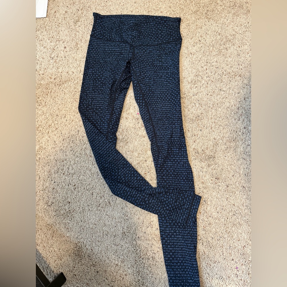 Lululemon Blue Patterned Leggings